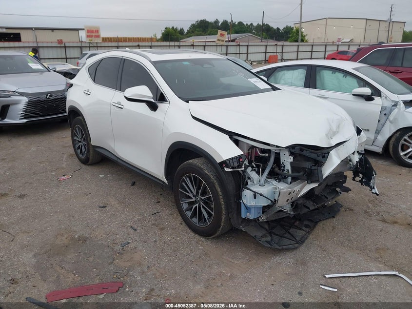 2024 Lexus Nx VIN JTJGKCEZ9R5018270 IAAI salvage auction — FRONT END, Salvage (Texas), sold $20,650 on 2026-07-08 (photo 1)