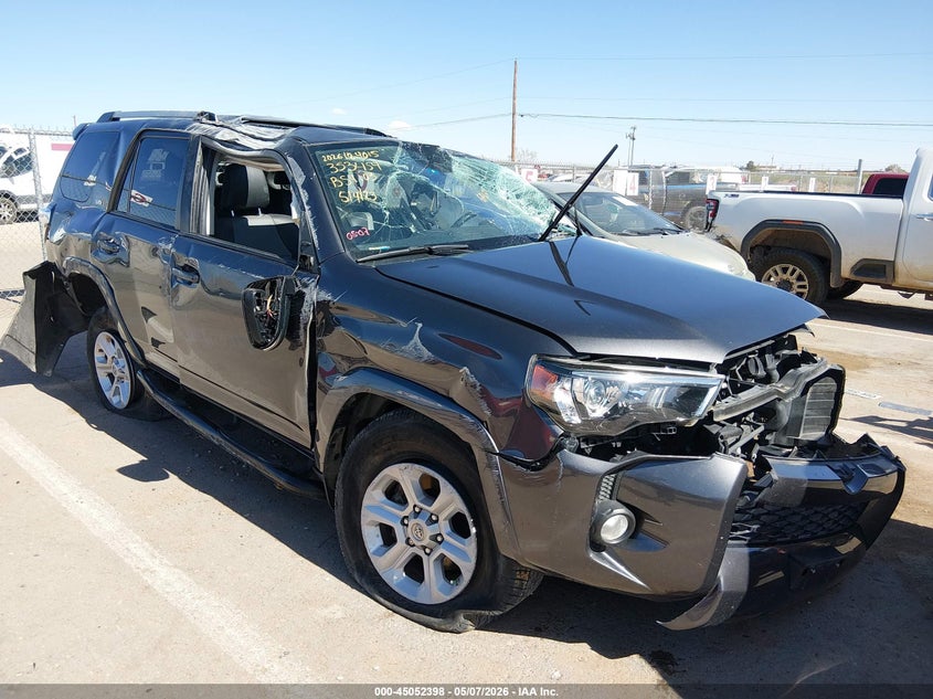 2019 Toyota 4runner VIN JTEZU5JR3K5205593 IAAI salvage auction — ROLLOVER, Salvage (Texas), sold $3,950 on 2026-07-15 (photo 1)