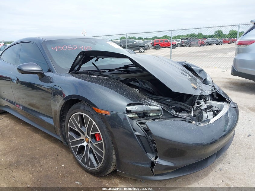 2021 Porsche Taycan VIN WP0AB2Y15MSA41650 IAAI salvage auction — FRONT END, Original (Texas), sold $26,100 on 2026-07-27 (photo 6)
