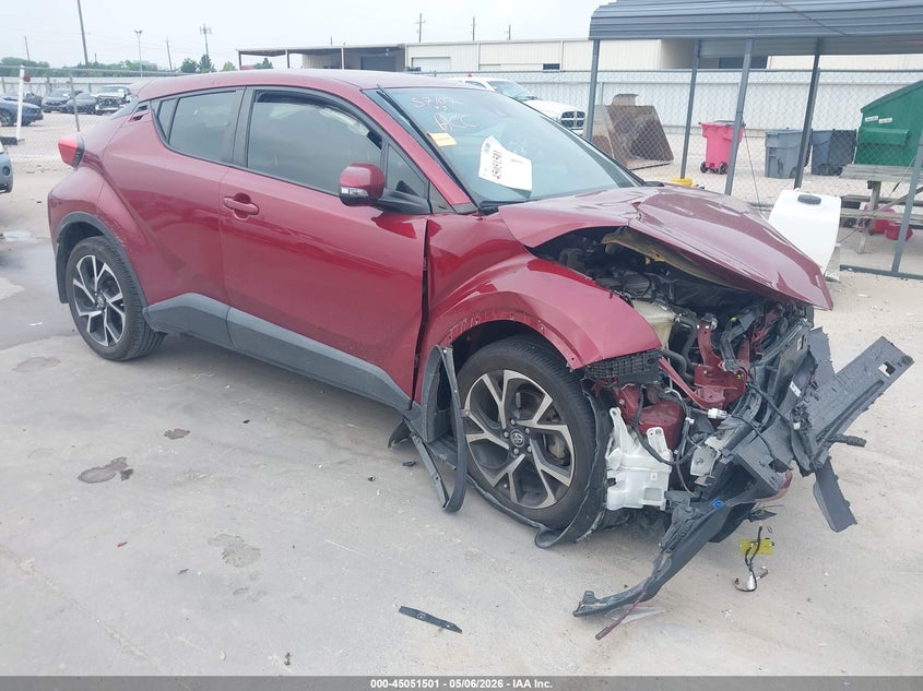 2018 Toyota C-hr VIN JTNKHMBX2J1011253 IAAI salvage auction — FRONT END, Salvage (Texas), sold $2,300 on 2026-07-30 (photo 1)