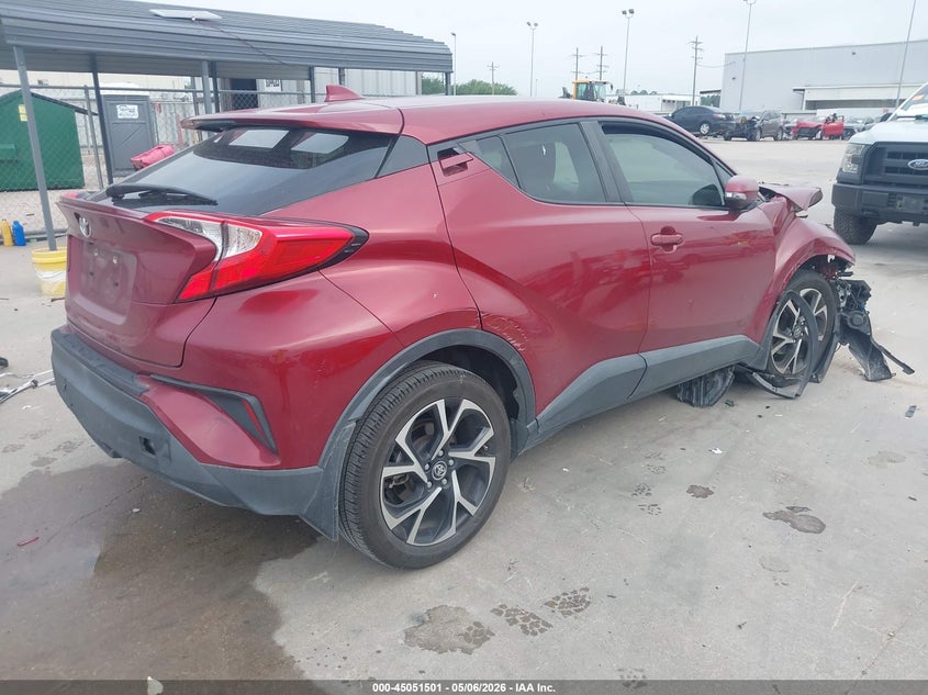2018 Toyota C-hr VIN JTNKHMBX2J1011253 IAAI salvage auction — FRONT END, Salvage (Texas), sold $2,300 on 2026-07-30 (photo 4)