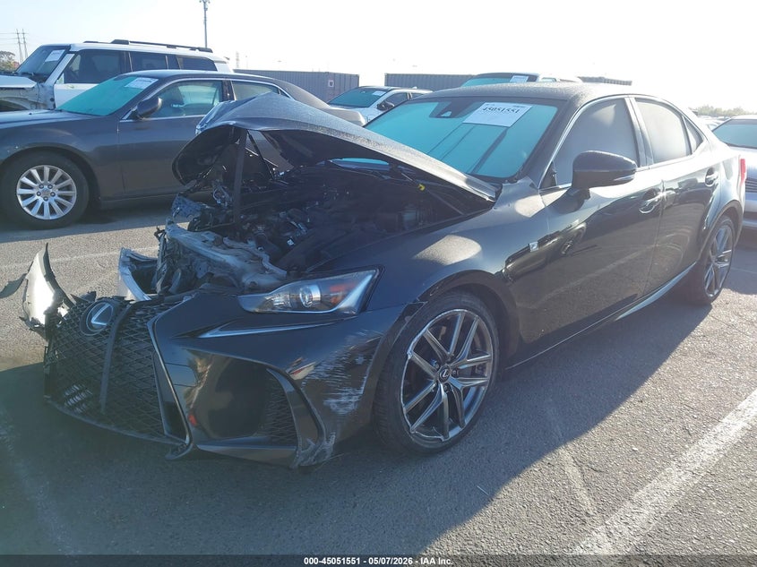 2017 Lexus Is VIN JTHBE1D24H5029669 IAAI salvage auction — FRONT END, Salvage (California), sold $1,900 on 2026-07-09 (photo 2)