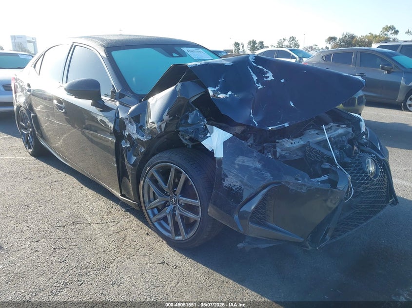 2017 Lexus Is VIN JTHBE1D24H5029669 IAAI salvage auction — FRONT END, Salvage (California), sold $1,900 on 2026-07-09 (photo 6)