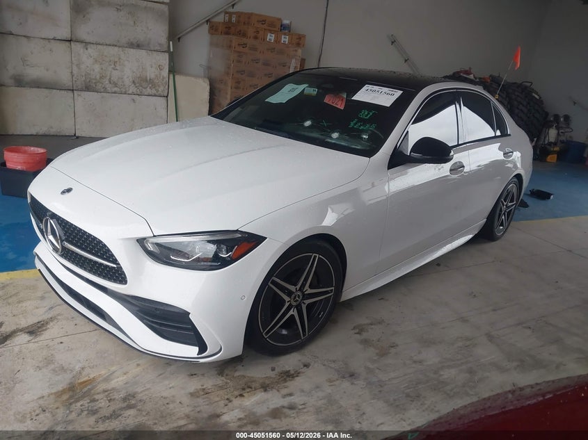 2022 Mercedes-benz C-klasse VIN W1KAF4HB3NR050884 IAAI salvage auction — RIGHT SIDE, Salvage (Georgia), sold $15,500 on 2026-07-13 (photo 2)