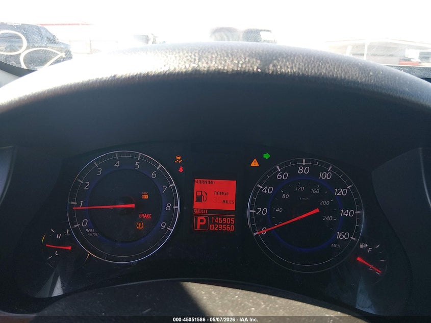 2010 Infiniti Ex35 VIN JN1AJ0HR7AM756880 IAAI salvage auction — FRONT END, Salvage (Nevada), sold $275 on 2026-07-24 (photo 7)