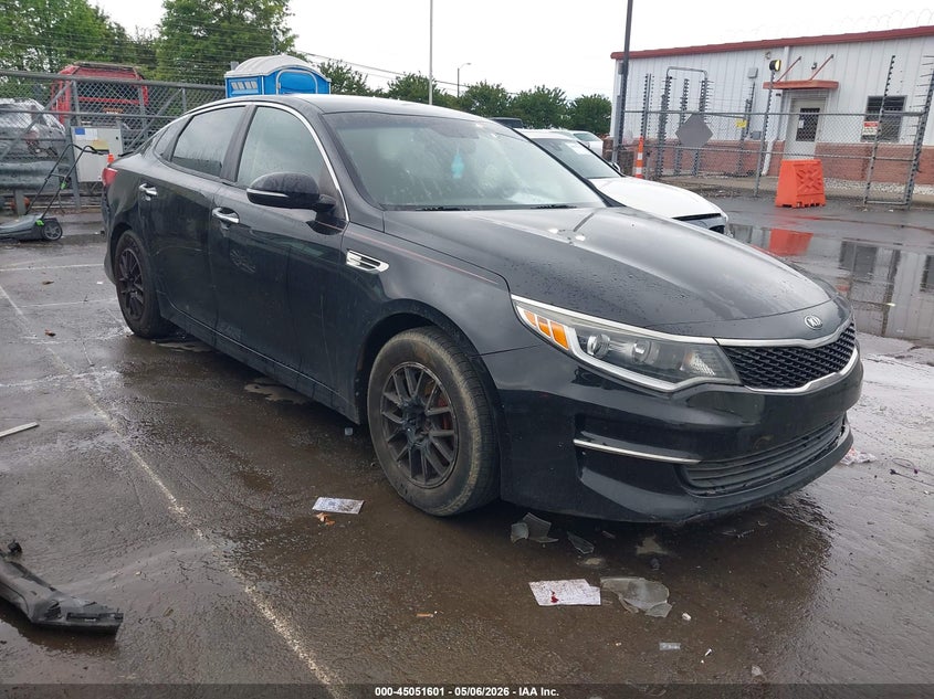 2016 Kia Optima VIN 5XXGT4L30GG033270 IAAI salvage auction — REAR END, Salvage (North Carolina), sold $950 on 2026-07-13 (photo 1)