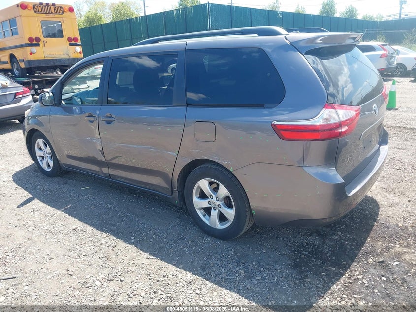 2015 Toyota Sienna VIN 5TDKK3DC3FS543132 IAAI salvage auction — FRONT & REAR, Mv-907A (New York), sold $2,050 on 2026-07-14 (photo 3)