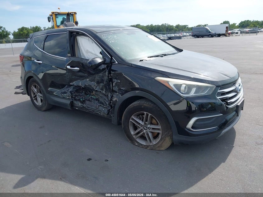 2018 Hyundai Santa fe VIN 5XYZT3LB4JG564310 IAAI salvage auction — SIDE, Rebuildable (Florida), sold $1,700 on 2026-07-13 (photo 1)