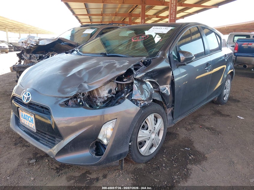 2015 Toyota Prius c VIN JTDKDTB35F1580385 IAAI salvage auction — LEFT FRONT, Salvage (Arizona), sold $475 on 2026-07-14 (photo 6)