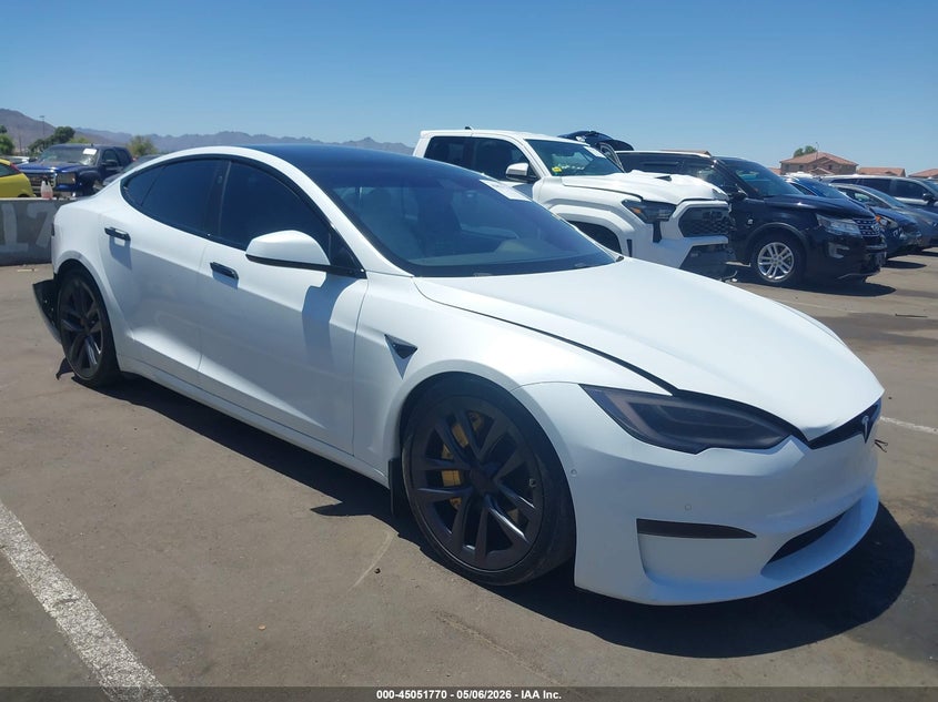 2022 Tesla Model s VIN 5YJSA1E59NF462484 IAAI salvage auction — REAR END, Salvage (Arizona), sold $18,100 on 2026-07-28 (photo 1)