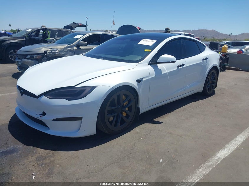 2022 Tesla Model s VIN 5YJSA1E59NF462484 IAAI salvage auction — REAR END, Salvage (Arizona), sold $18,100 on 2026-07-28 (photo 2)