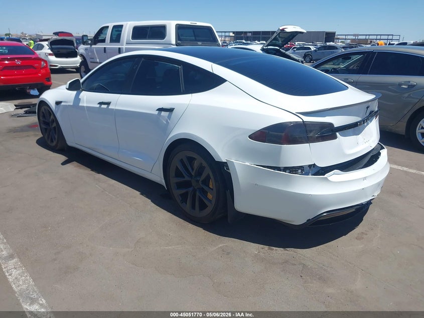 2022 Tesla Model s VIN 5YJSA1E59NF462484 IAAI salvage auction — REAR END, Salvage (Arizona), sold $18,100 on 2026-07-28 (photo 3)