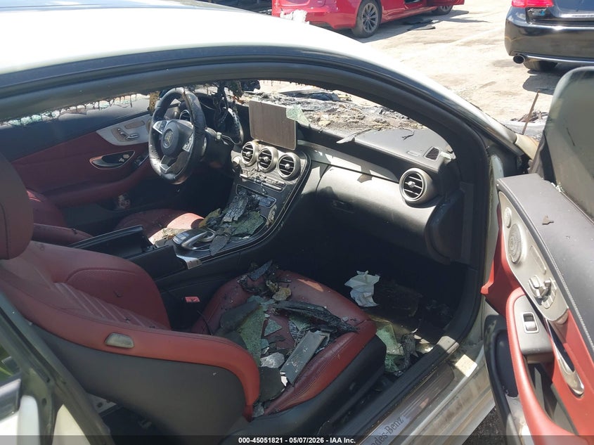 2017 Mercedes-benz C-klasse VIN WDDWJ4JB1HF363596 IAAI salvage auction — ENGINE BURN, Certificate Of Destruction (Florida), sold $225 on 2026-07-13 (photo 5)