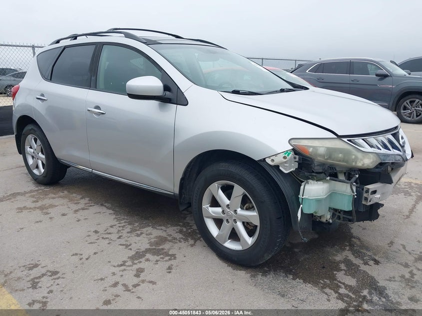 2010 Nissan Murano VIN JN8AZ1MW7AW121285 IAAI salvage auction — FRONT END, Original (Texas), sold $925 on 2026-07-09 (photo 1)