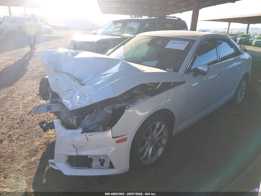 2019 Audi A4 VIN WAUHMAF44KA033570 IAAI salvage auction — RIGHT FRONT, Certificate Of Destruction (Florida), sold $800 on 2026-07-28 (photo 6)