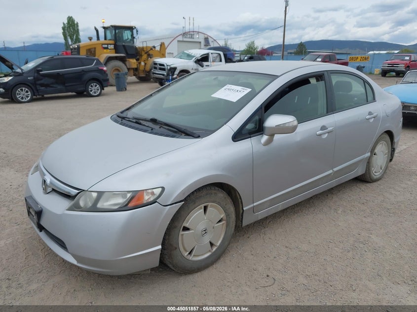 2008 Honda Civic hybrid VIN JHMFA36238S028150 IAAI salvage auction — NORMAL WEAR, Clear (Montana), sold $125 on 2026-07-08 (photo 2)