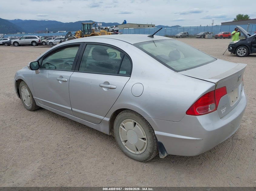 2008 Honda Civic hybrid VIN JHMFA36238S028150 IAAI salvage auction — NORMAL WEAR, Clear (Montana), sold $125 on 2026-07-08 (photo 3)