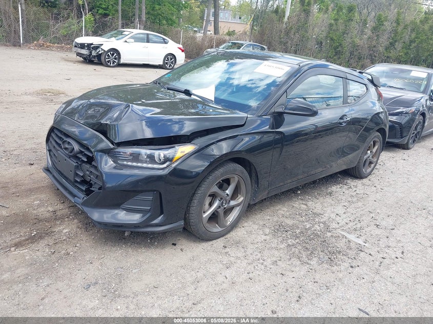 2019 Hyundai Veloster VIN KMHTG6AF6KU003913 IAAI salvage auction — FRONT END, Salvage (Rhode Island), sold $1,500 on 2026-07-28 (photo 2)