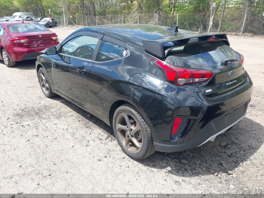 2019 Hyundai Veloster VIN KMHTG6AF6KU003913 IAAI salvage auction — FRONT END, Salvage (Rhode Island), sold $1,500 on 2026-07-28 (photo 3)