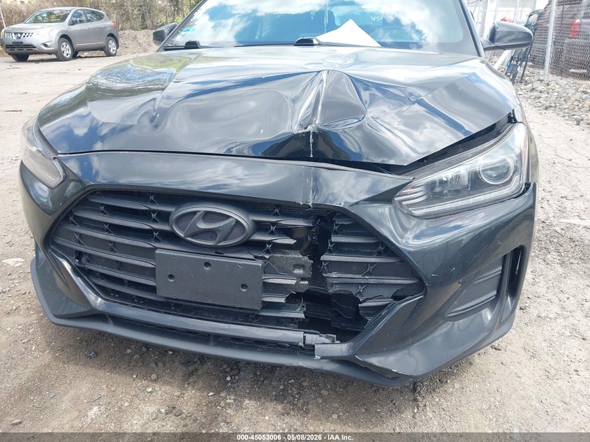 2019 Hyundai Veloster VIN KMHTG6AF6KU003913 IAAI salvage auction — FRONT END, Salvage (Rhode Island), sold $1,500 on 2026-07-28 (photo 6)