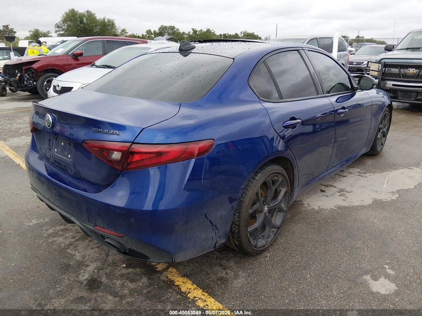 2020 Alfa romeo Giulia VIN ZARFAMAN2L7630404 IAAI salvage auction — LEFT FRONT, Salvage Title, sold $1,300 on 2026-08-19 (photo 4)