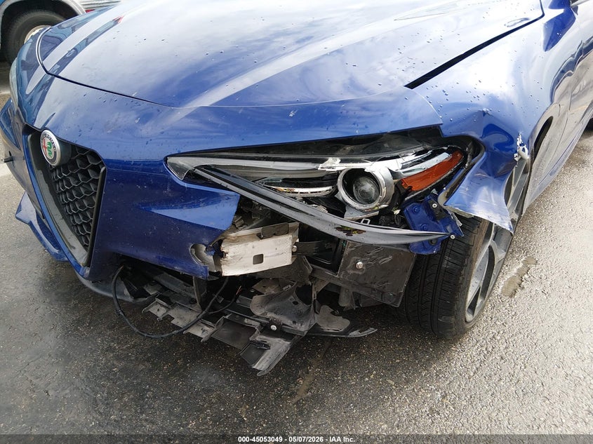 2020 Alfa romeo Giulia VIN ZARFAMAN2L7630404 IAAI salvage auction — LEFT FRONT, Salvage Title, sold $1,300 on 2026-08-19 (photo 6)