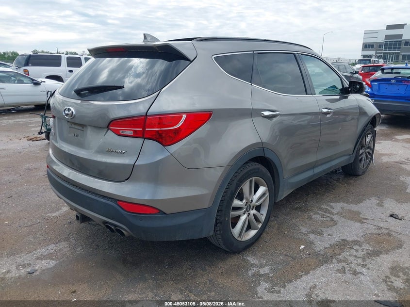 2016 Hyundai Santa fe VIN 5XYZW4LA4GG306916 IAAI salvage auction — RIGHT SIDE, Salvage (Texas), sold $2,875 on 2026-07-14 (photo 4)