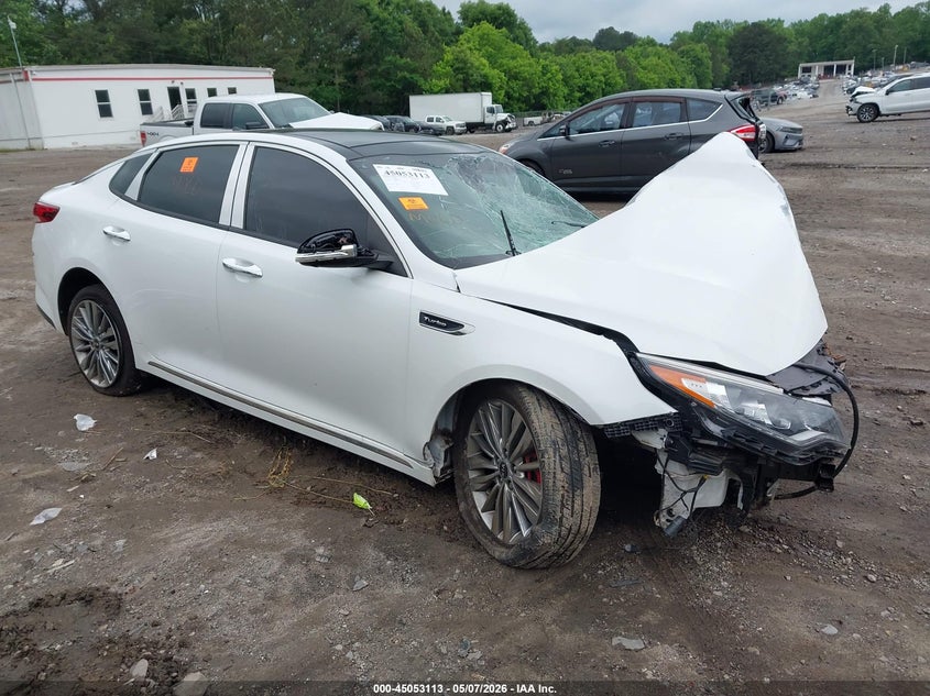 2019 Kia Optima VIN 5XXGV4L26KG304634 IAAI salvage auction — FRONT END, Salvage (Georgia), sold $575 on 2026-07-17 (photo 1)