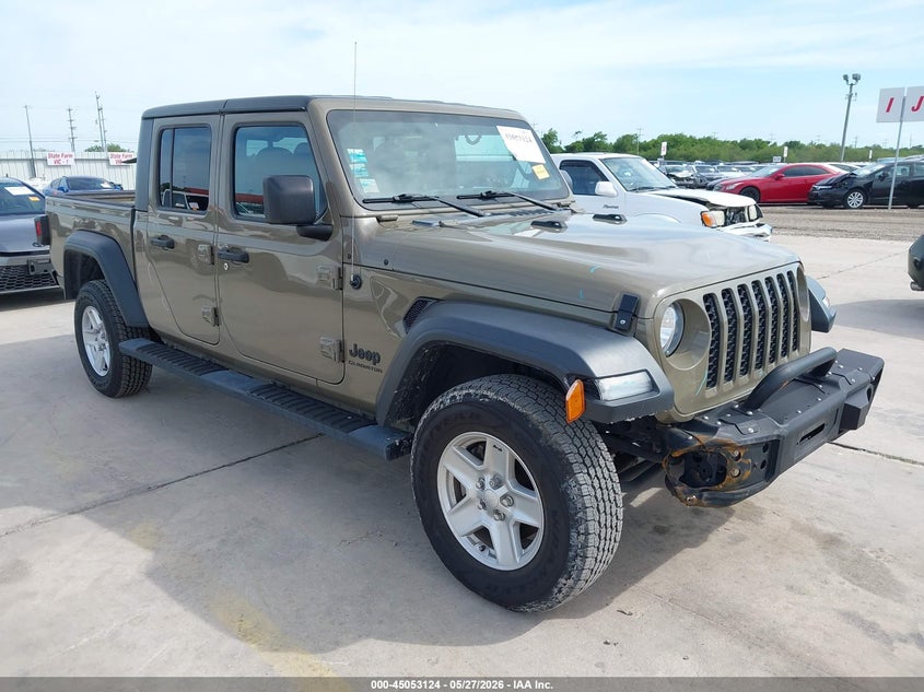 2020 Jeep Gladiator VIN 1C6HJTAG5LL191325 IAAI salvage auction — FRONT END, Salvage Title, sold $11,000 on 2026-07-29 (photo 1)
