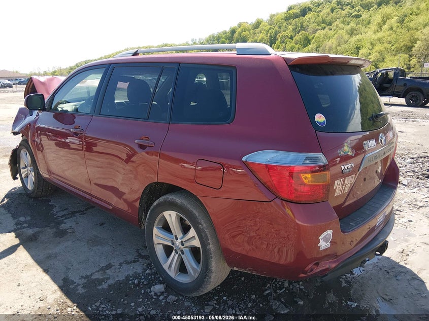 2008 Toyota Highlander VIN JTEDS43A182010944 IAAI salvage auction — FRONT END, Salvage (West Virginia), sold $875 on 2026-07-15 (photo 3)