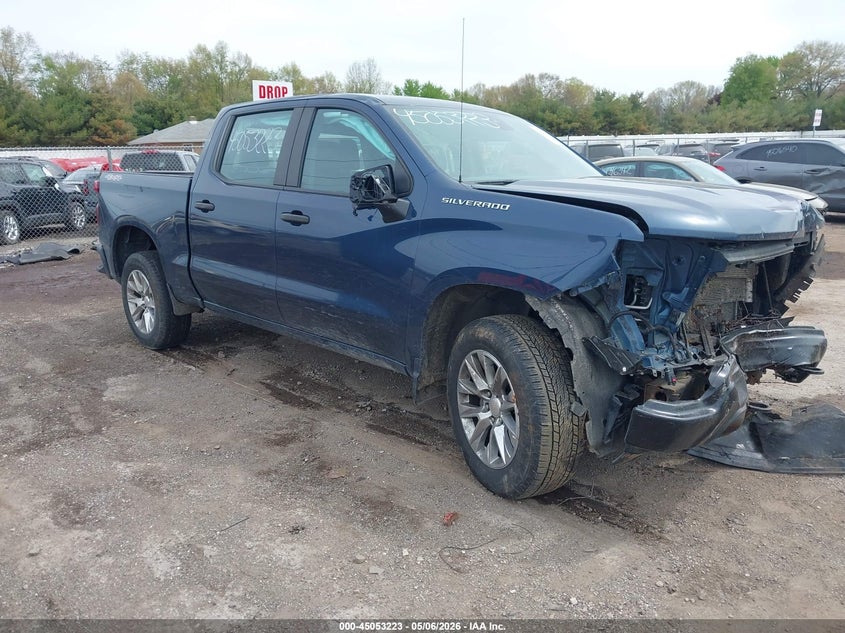 2022 Chevrolet Silverado VIN 3GCUDAED2NG569961 IAAI salvage auction — FRONT END, Salvage (Indiana), sold $5,600 on 2026-07-18 (photo 1)