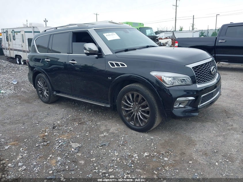 2015 Infiniti Qx80 VIN JN8AZ2NE5F9084884 IAAI salvage auction — SIDE, Salvage (Pennsylvania), sold $2,050 on 2026-07-17 (photo 1)