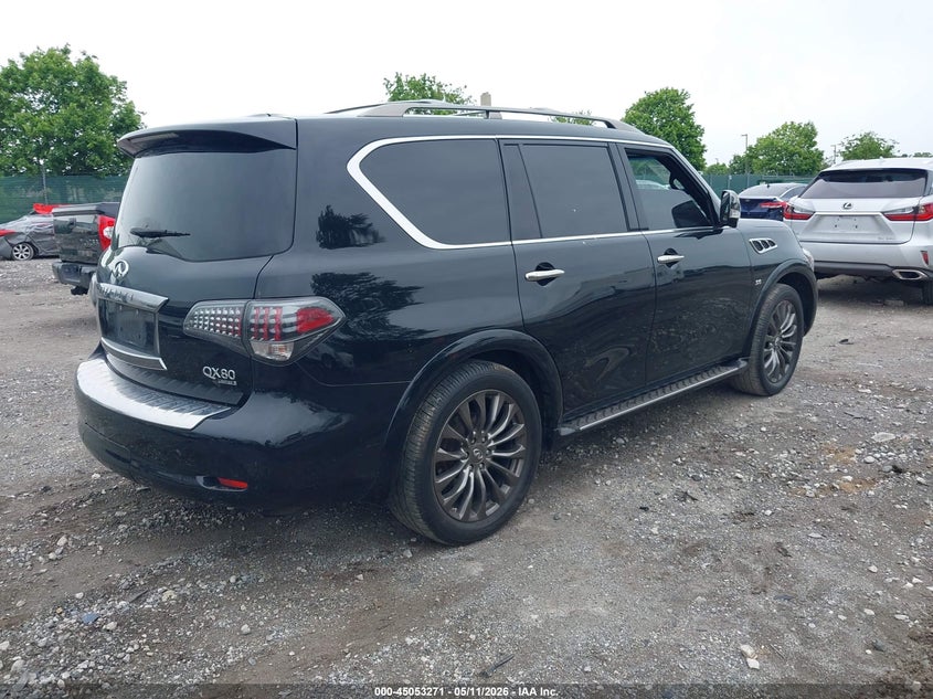 2015 Infiniti Qx80 VIN JN8AZ2NE5F9084884 IAAI salvage auction — SIDE, Salvage (Pennsylvania), sold $2,050 on 2026-07-17 (photo 4)
