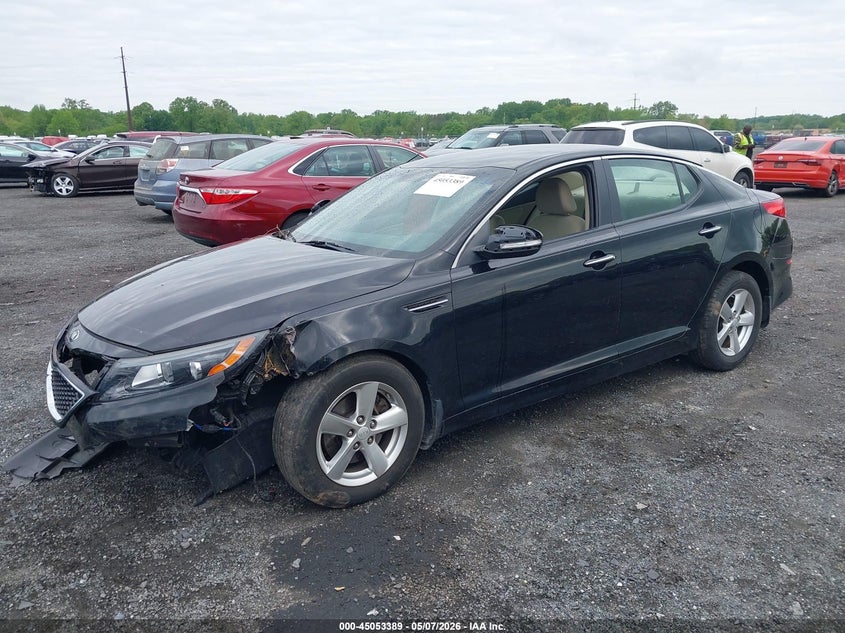 2015 Kia Optima VIN 5XXGM4A76FG480736 IAAI salvage auction — RIGHT SIDE, Salvage - Greater Than 75% (Maryland), sold $225 on 2026-07-27 (photo 2)