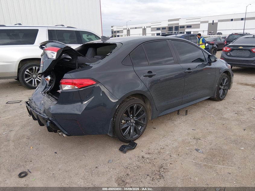 2025 Toyota Corolla VIN JTDBCMFE3S3071088 IAAI salvage auction — REAR END, Salvage (Texas), sold $9,050 on 2026-07-07 (photo 4)