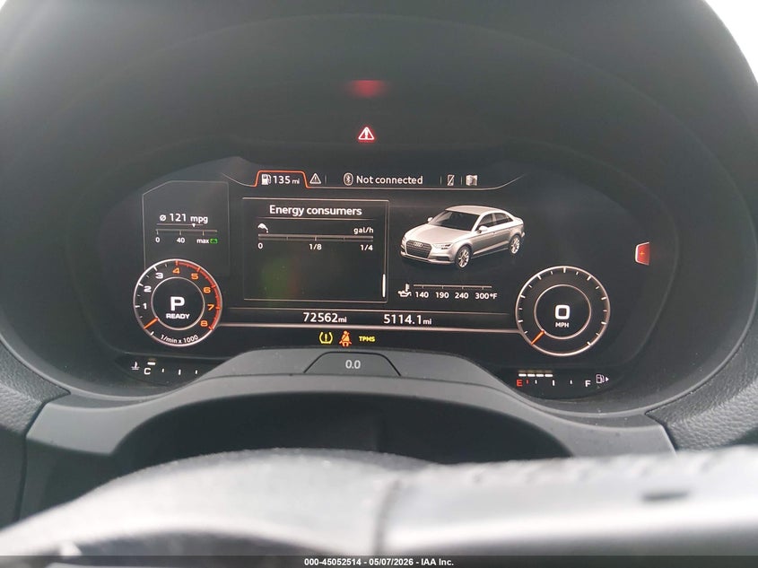 2018 Audi A3 VIN WAUAUGFF8J1091623 IAAI salvage auction — FRONT END, Clear (South Carolina), sold $3,500 on 2026-07-28 (photo 7)