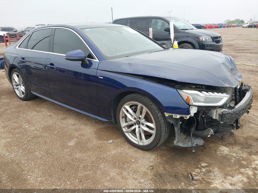 2023 Audi A4 VIN WAUEAAF40PN016891 IAAI salvage auction — FRONT END, Original (Texas), sold $10,050 on 2026-07-15 (photo 1)