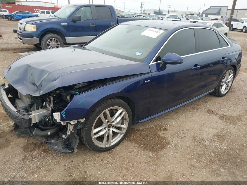 2023 Audi A4 VIN WAUEAAF40PN016891 IAAI salvage auction — FRONT END, Original (Texas), sold $10,050 on 2026-07-15 (photo 2)