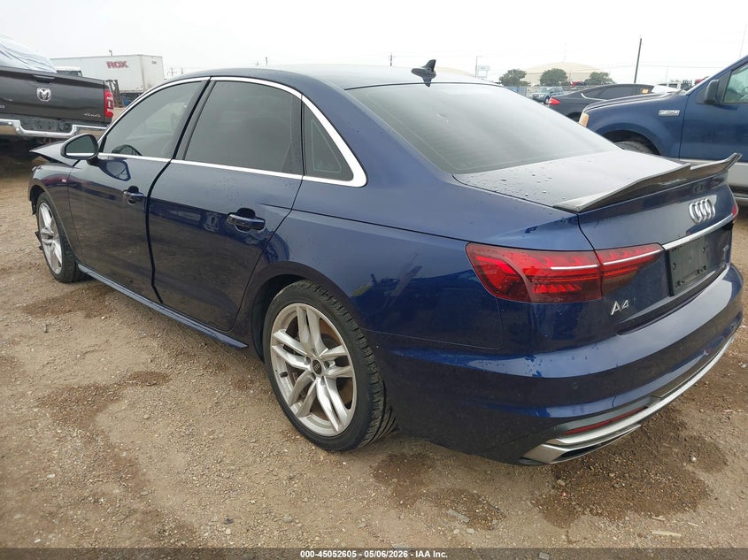 2023 Audi A4 VIN WAUEAAF40PN016891 IAAI salvage auction — FRONT END, Original (Texas), sold $10,050 on 2026-07-15 (photo 3)