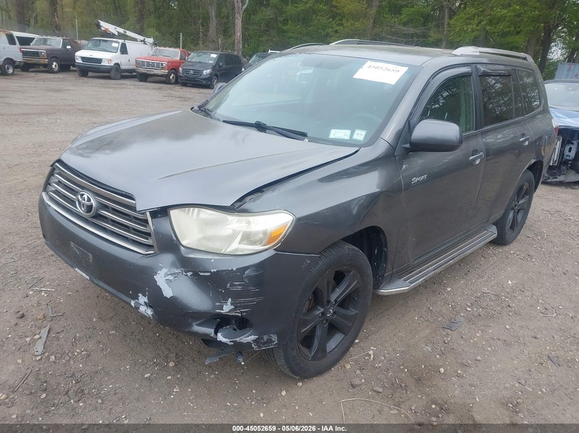 2008 Toyota Highlander VIN JTEES43A182100776 IAAI salvage auction — FRONT END, Mv-907A (New York), sold $875 on 2026-07-07 (photo 2)