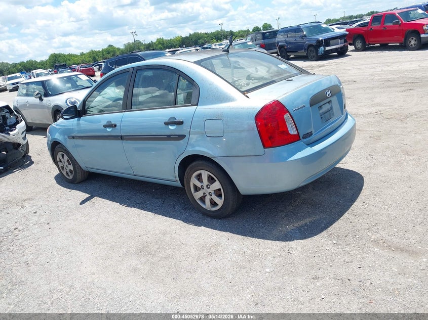2009 Hyundai Accent VIN KMHCM46C69U288666 IAAI salvage auction — NORMAL WEAR, Clear (Florida), sold $25 on 2026-07-29 (photo 3)