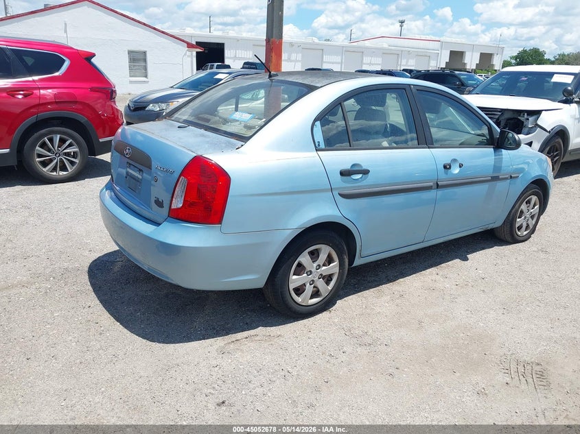 2009 Hyundai Accent VIN KMHCM46C69U288666 IAAI salvage auction — NORMAL WEAR, Clear (Florida), sold $25 on 2026-07-29 (photo 4)