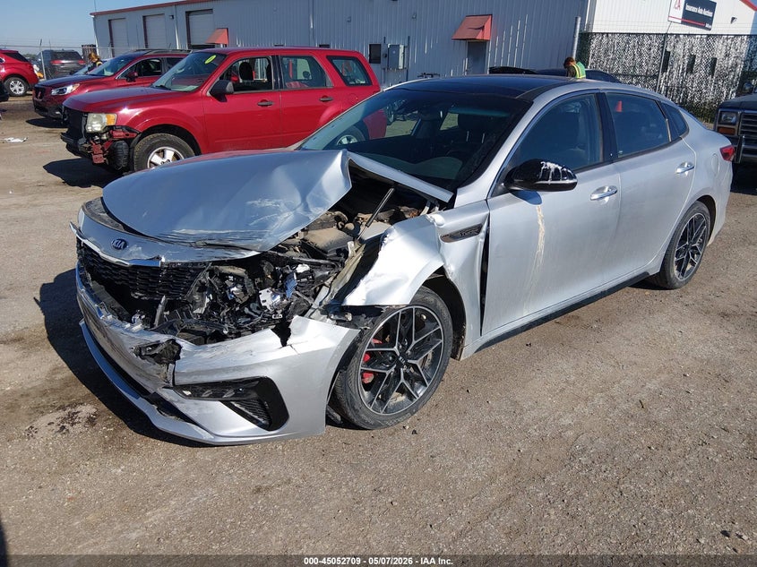 2019 Kia Optima VIN 5XXGW4L20KG365765 IAAI salvage auction — FRONT END, Salvage (Kansas), sold $2,950 on 2026-07-31 (photo 2)