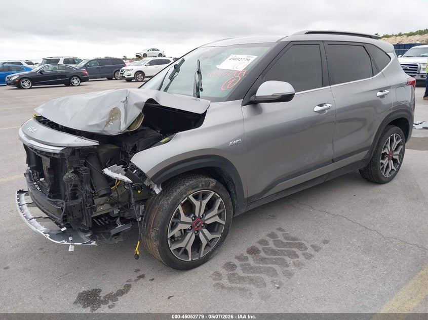 2023 Kia Seltos VIN KNDETCA26P7383023 IAAI salvage auction — FRONT END, Original (Texas), sold $2,800 on 2026-07-30 (photo 2)