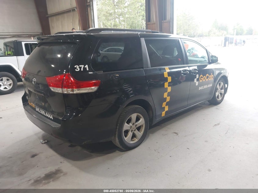 2011 Toyota Sienna VIN 5TDKK3DC2BS051055 IAAI salvage auction — NORMAL WEAR, Salvage (Texas), sold $1,375 on 2026-07-29 (photo 4)