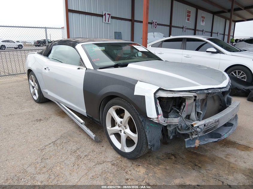 2015 Chevrolet Camaro VIN 2G1FD3D30F9285178 IAAI salvage auction — FRONT END, Original (Texas), sold $1,050 on 2026-07-22 (photo 1)