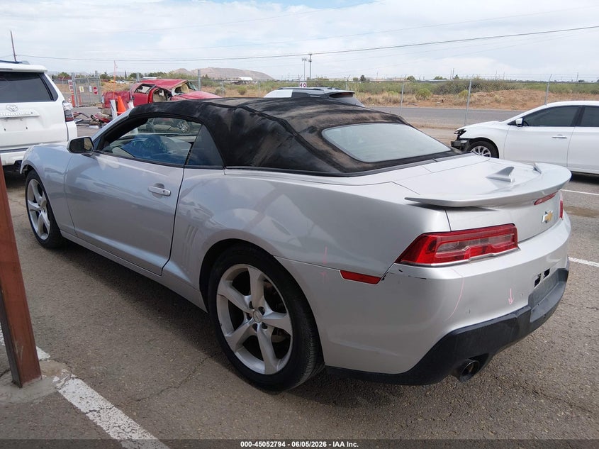 2015 Chevrolet Camaro VIN 2G1FD3D30F9285178 IAAI salvage auction — FRONT END, Original (Texas), sold $1,050 on 2026-07-22 (photo 3)