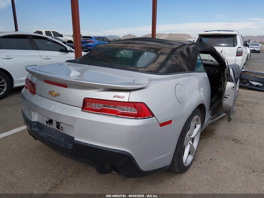 2015 Chevrolet Camaro VIN 2G1FD3D30F9285178 IAAI salvage auction — FRONT END, Original (Texas), sold $1,050 on 2026-07-22 (photo 4)