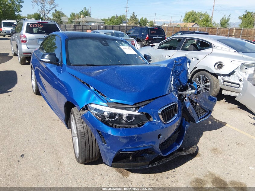 2019 BMW 2er VIN WBA2J7C55KVD61056 IAAI salvage auction — FRONT END, Salvage (Colorado), sold $2,050 on 2026-08-22 (photo 1)