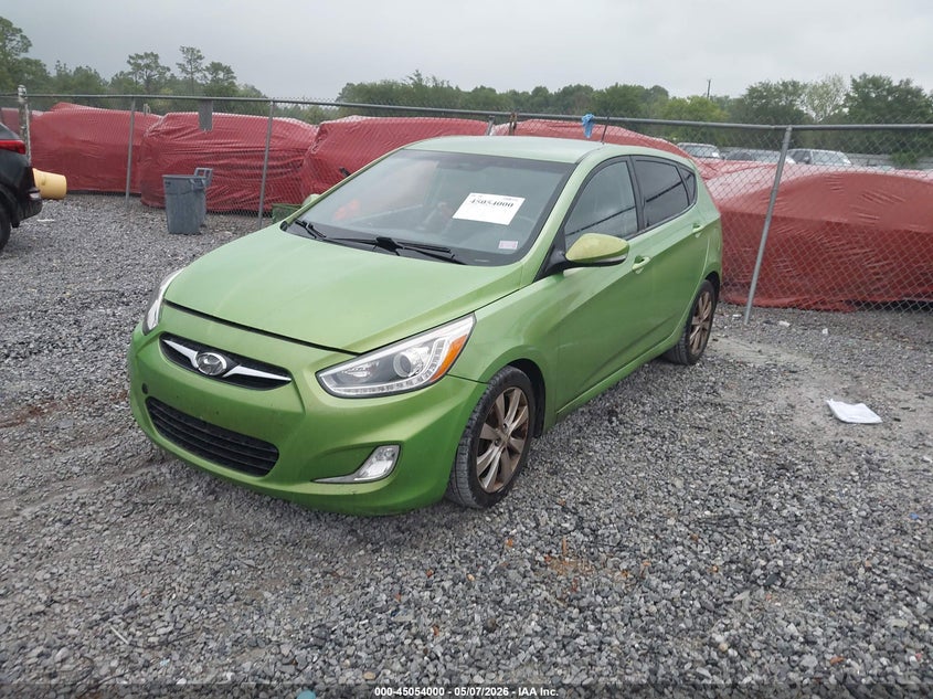 2014 Hyundai Accent VIN KMHCU5AE3EU182104 IAAI salvage auction — NORMAL WEAR, Salvage (Texas), sold $775 on 2026-07-30 (photo 2)